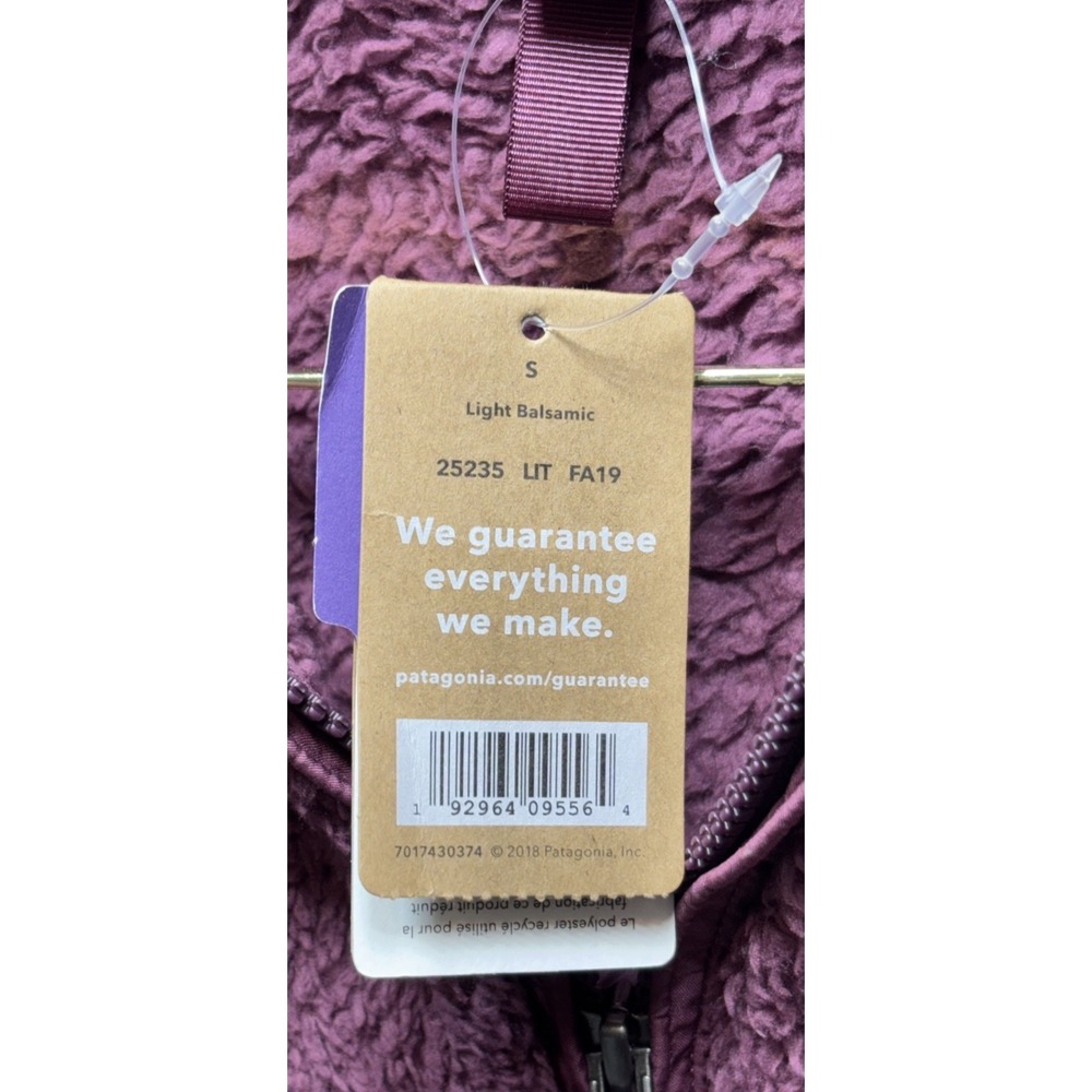 NEW Patagonia Los Gatos 1/4 zip Pullover Fleece Womens Small Maroon NWT 1/2 Zip - Picture 4 of 7